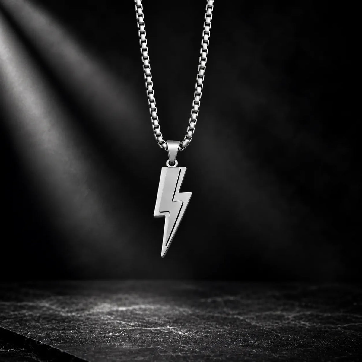Thunder Silver Men's Chain Pendant