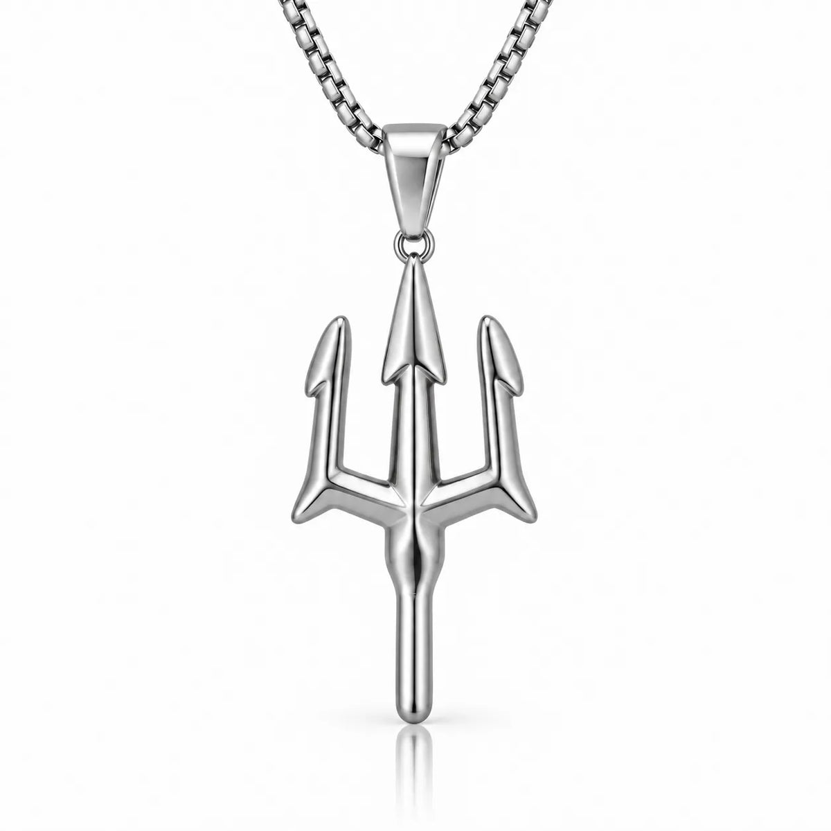 Thrishul Silver Men's Chain Pendant
