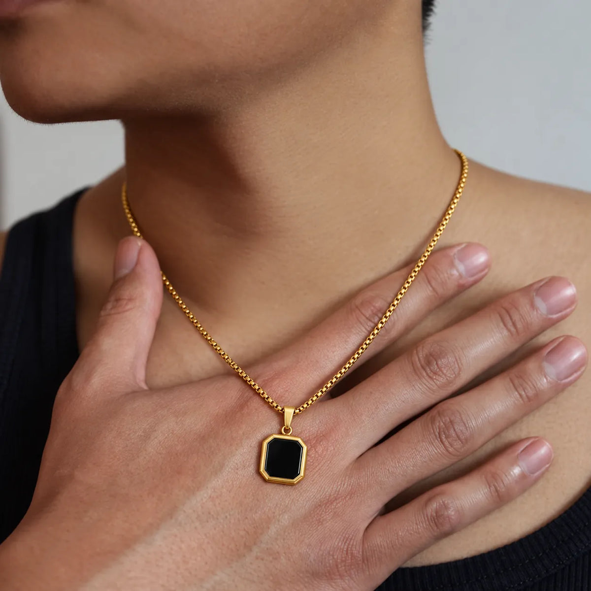 Blackbox Gold Men's Chain Pendant