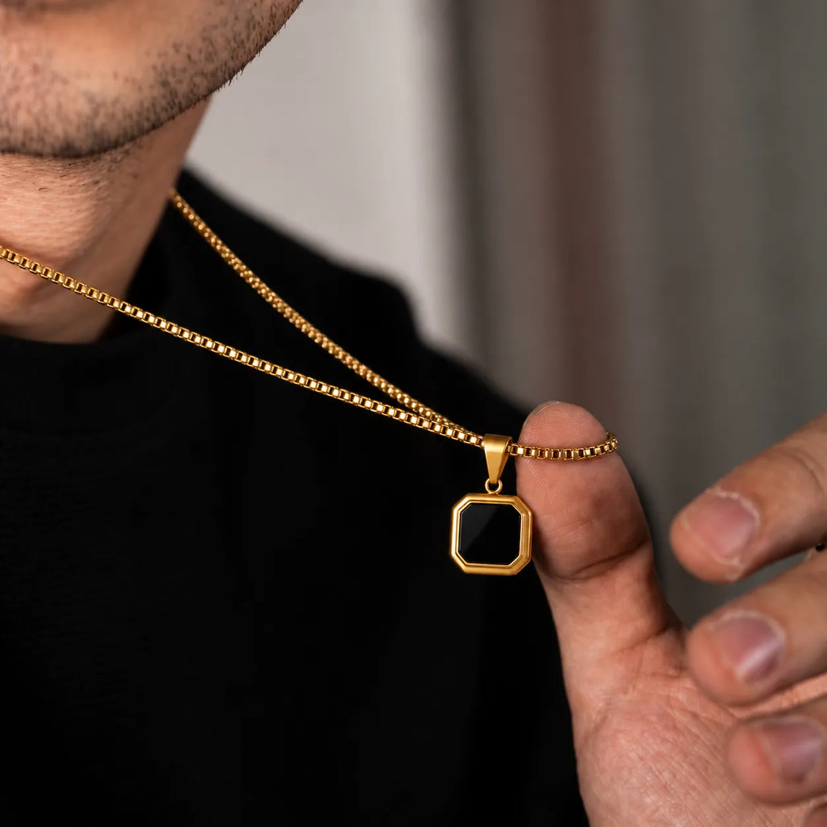 Blackbox Gold Men's Chain Pendant