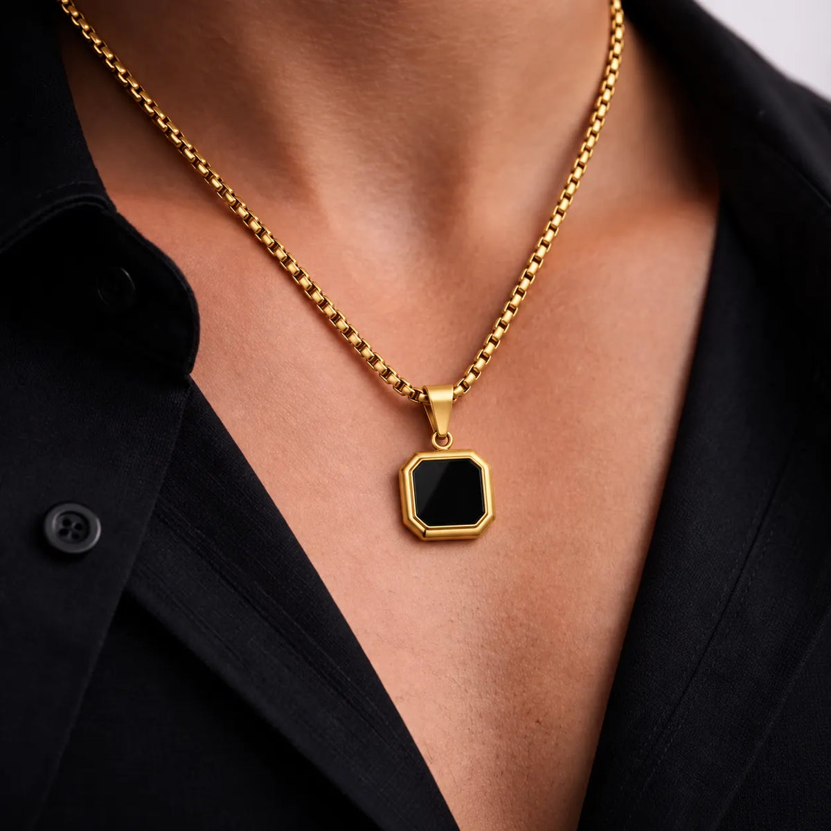 Blackbox Gold Men's Chain Pendant