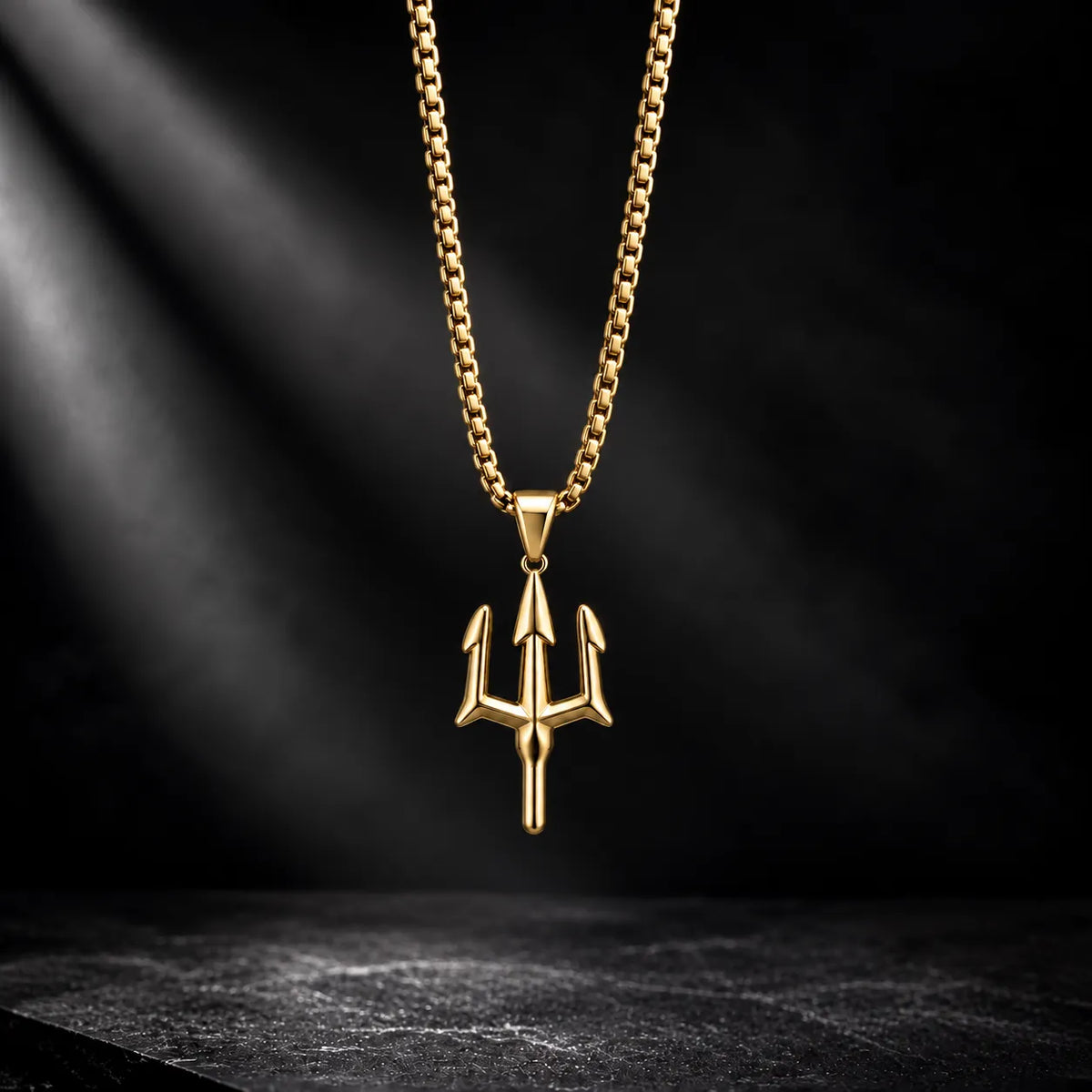 Thrishul Gold Men's Pendant Chain