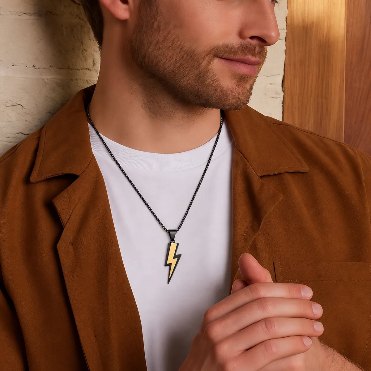 Black Electro Men's Chain Pendant