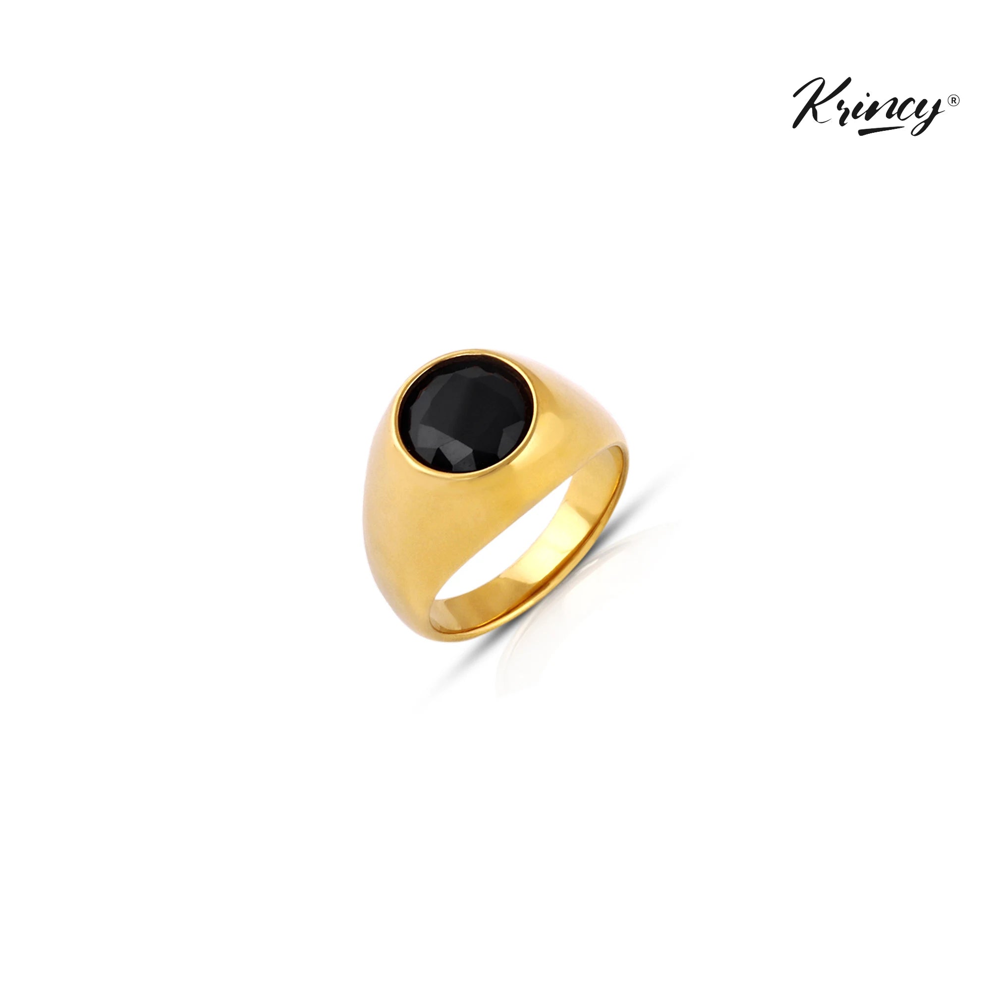 Krincy Obsidian Men's Ring