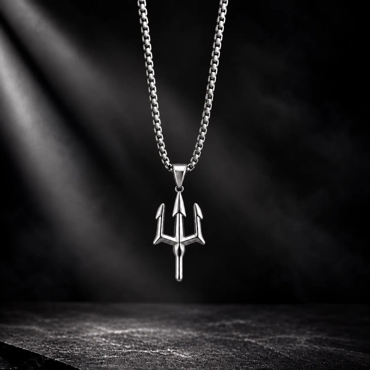 Thrishul Silver Men's Chain Pendant