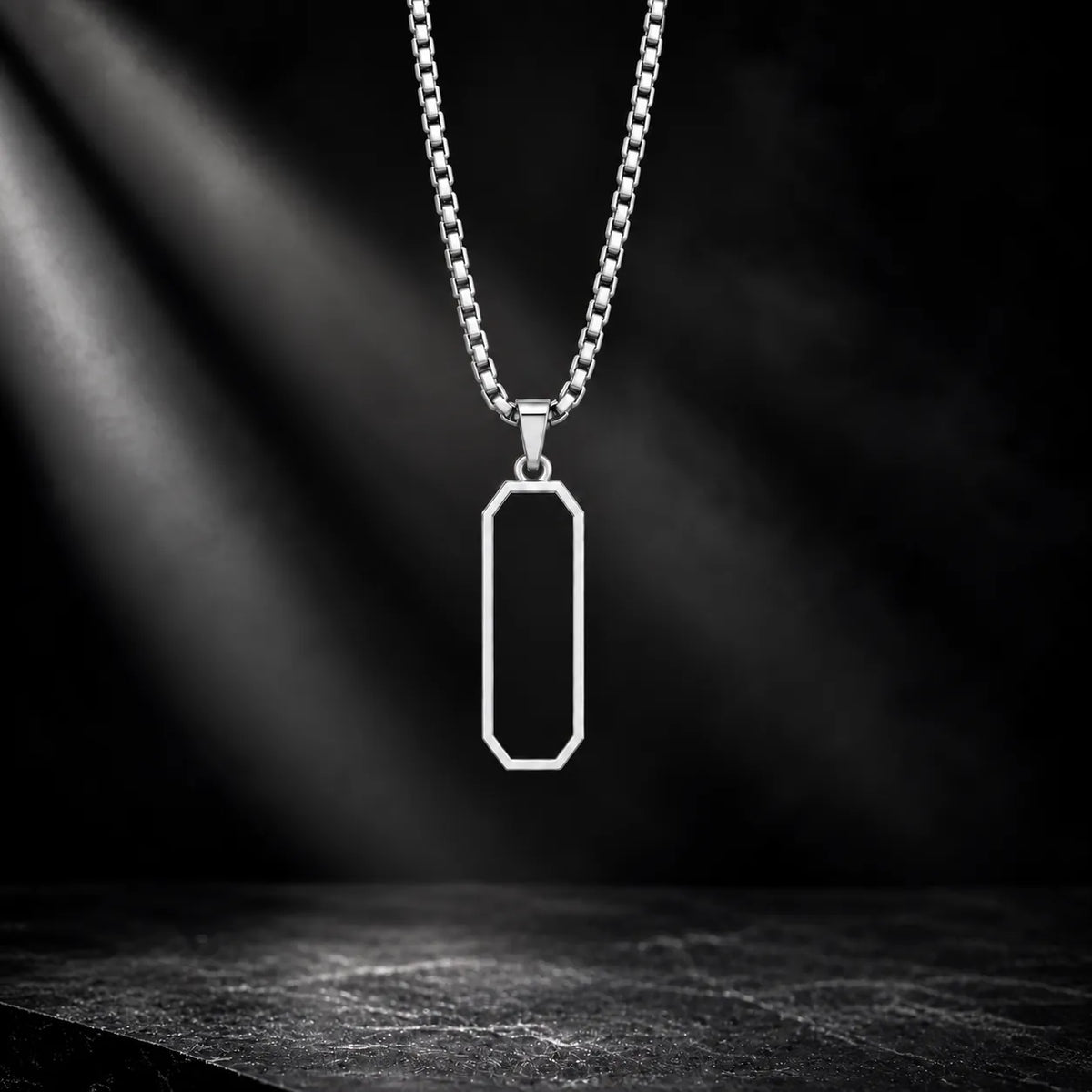 Minowa Silver Men's Chain Pendant