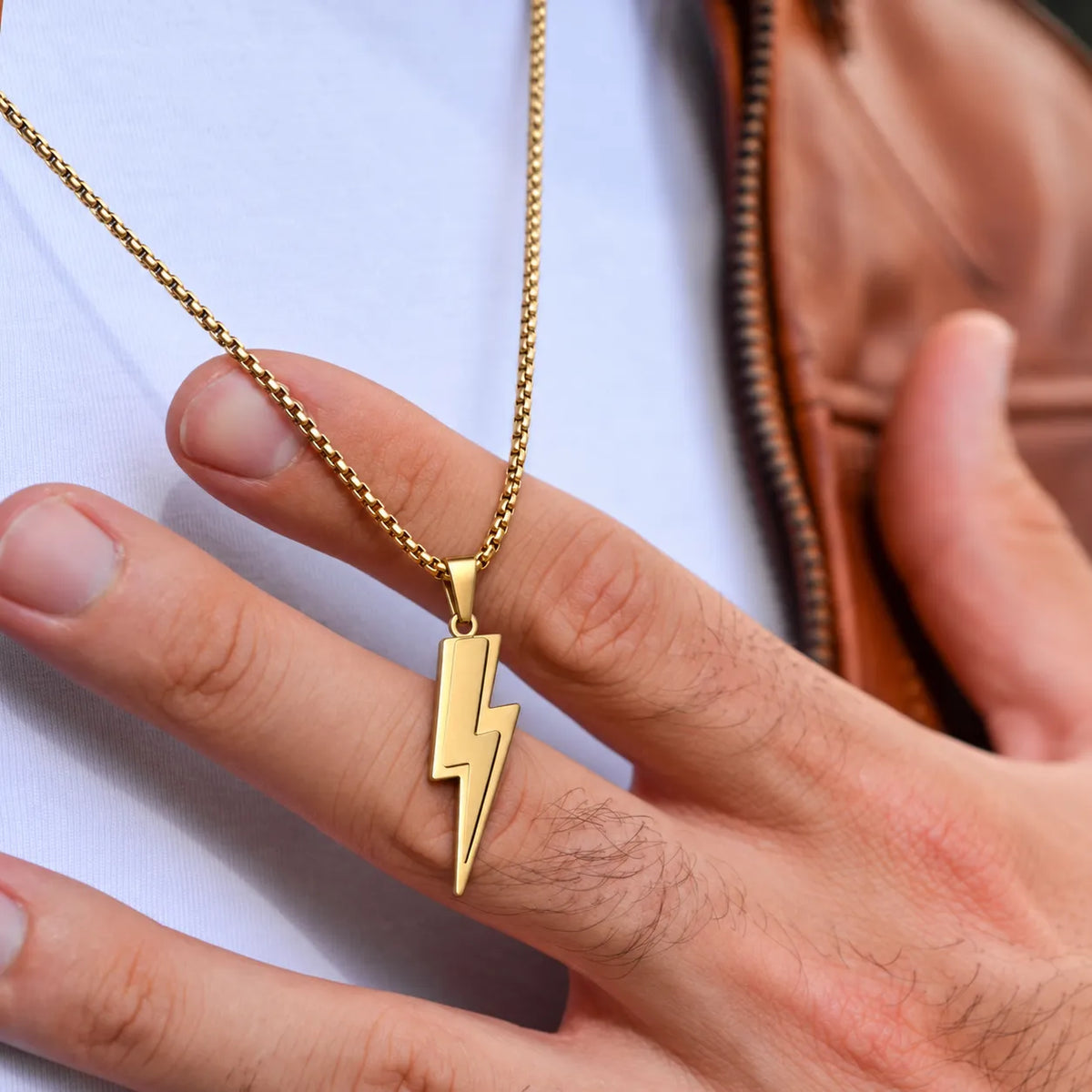 Electro Gold Men's Pendant Necklace