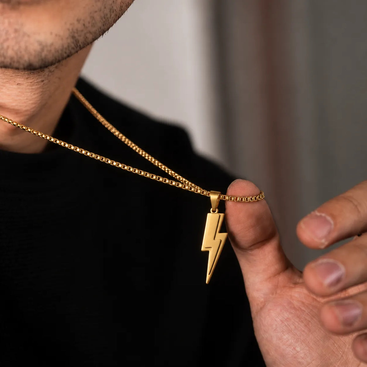 Electro Gold Men's Pendant Necklace