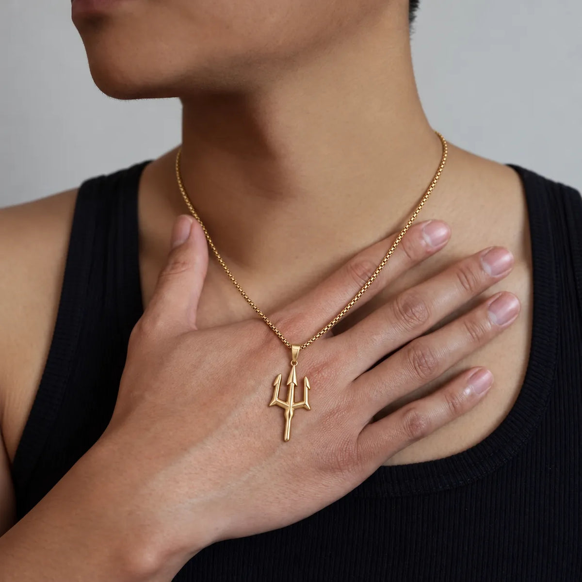 Thrishul Gold Men's Pendant Chain