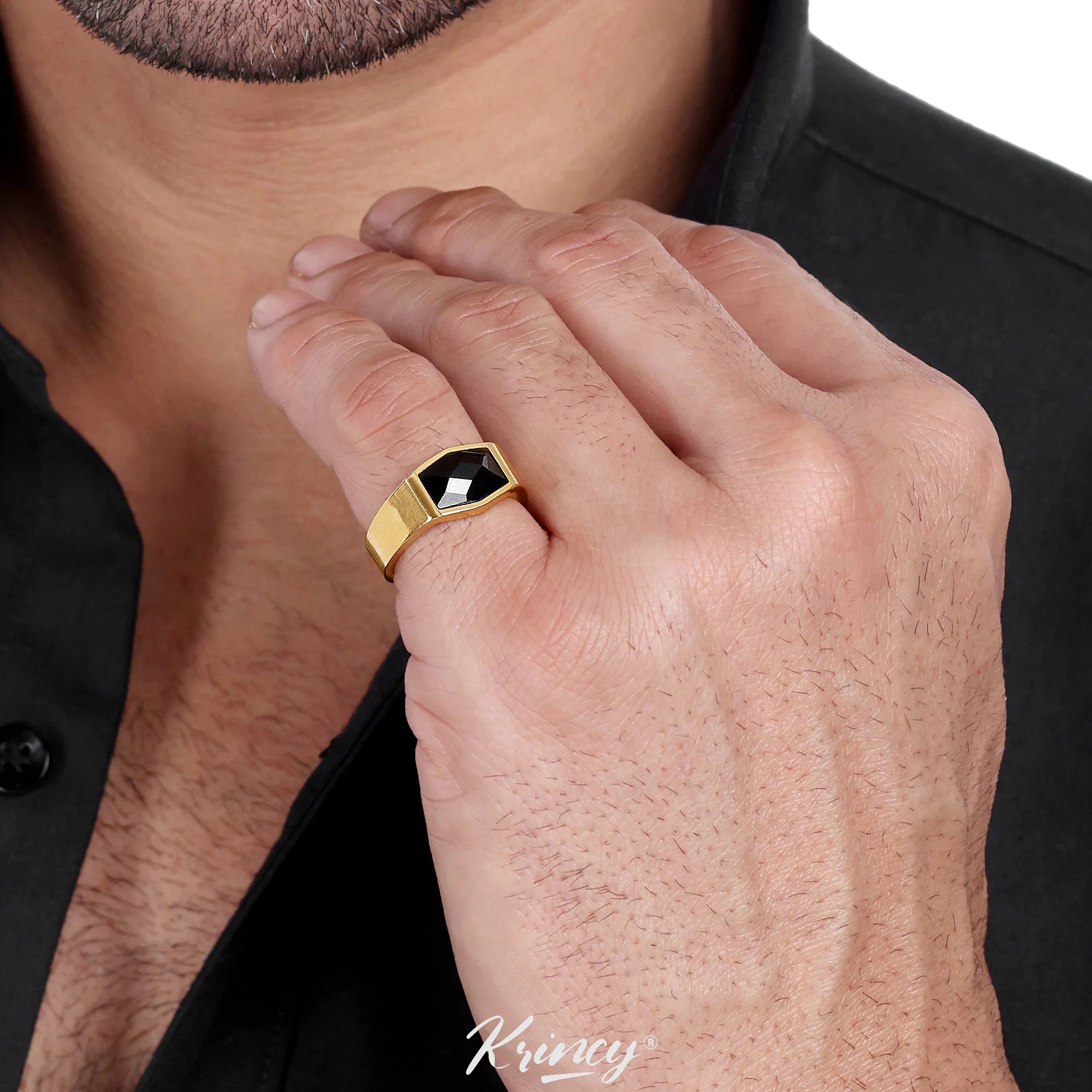 Krincy Nero Men's Ring