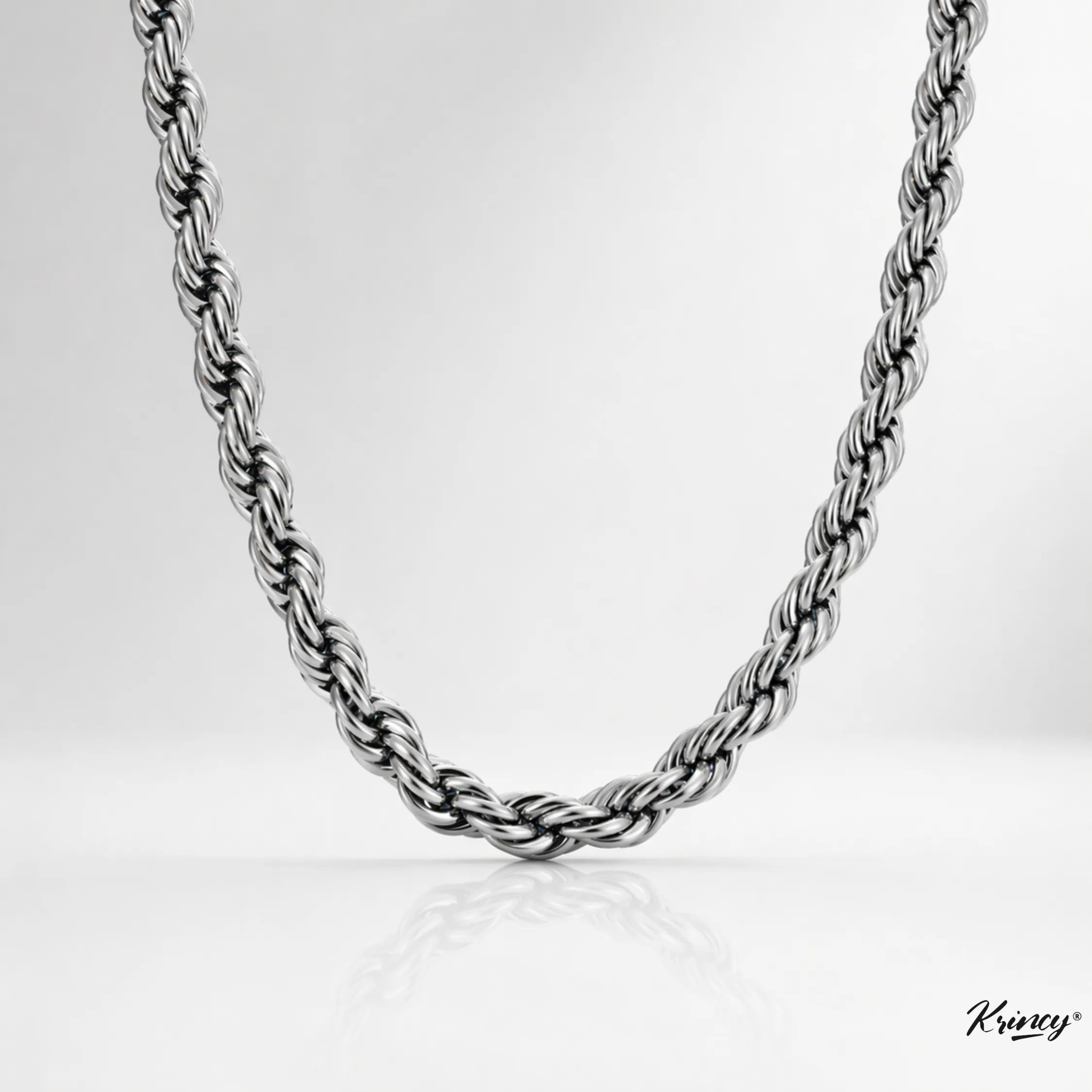 Rope Silver Men's Chain